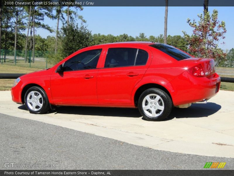 Victory Red / Gray 2008 Chevrolet Cobalt LS Sedan