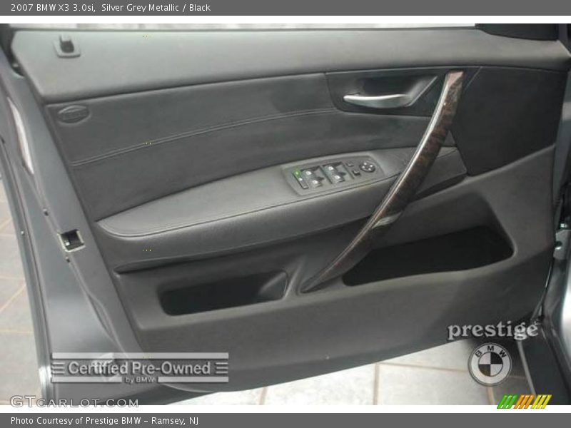 Silver Grey Metallic / Black 2007 BMW X3 3.0si