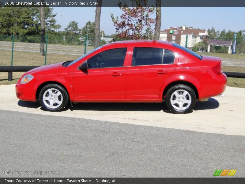 Victory Red / Gray 2008 Chevrolet Cobalt LS Sedan