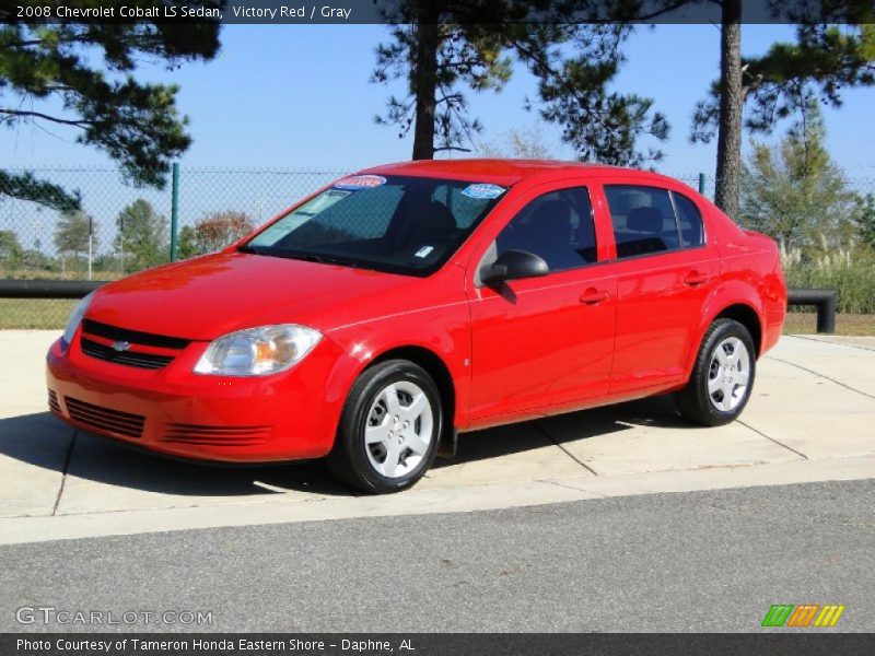 Victory Red / Gray 2008 Chevrolet Cobalt LS Sedan