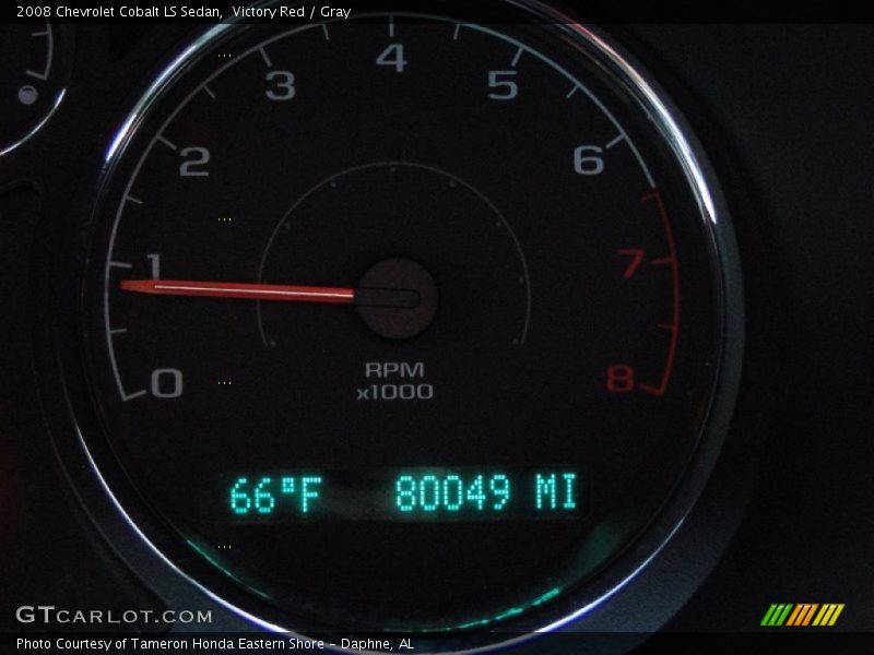 Victory Red / Gray 2008 Chevrolet Cobalt LS Sedan
