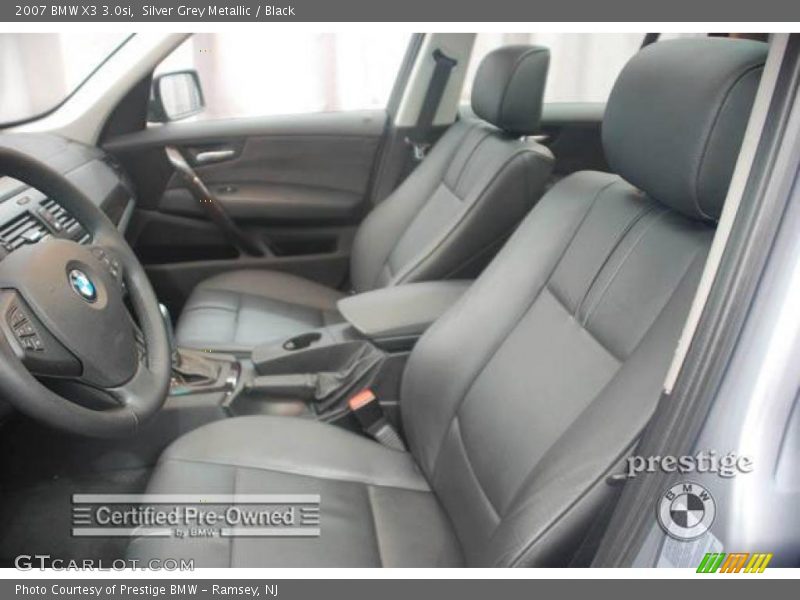 Silver Grey Metallic / Black 2007 BMW X3 3.0si