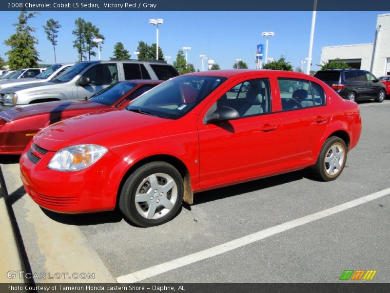 Victory Red / Gray 2008 Chevrolet Cobalt LS Sedan