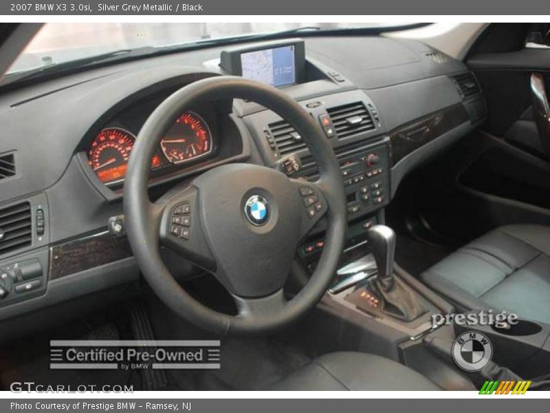 Silver Grey Metallic / Black 2007 BMW X3 3.0si