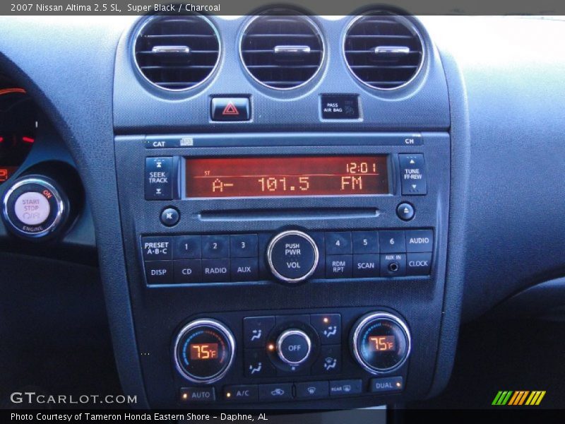 Super Black / Charcoal 2007 Nissan Altima 2.5 SL