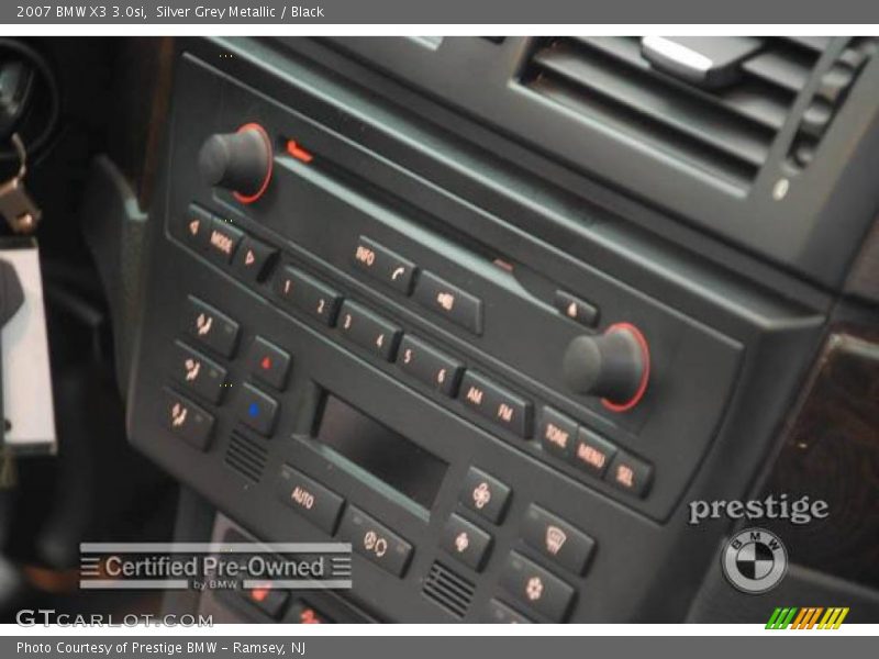Silver Grey Metallic / Black 2007 BMW X3 3.0si