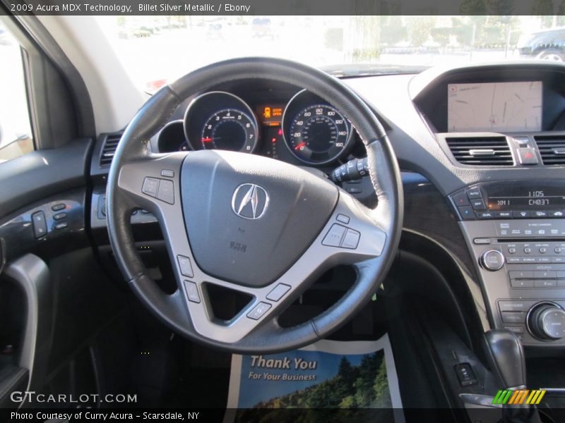 Billet Silver Metallic / Ebony 2009 Acura MDX Technology