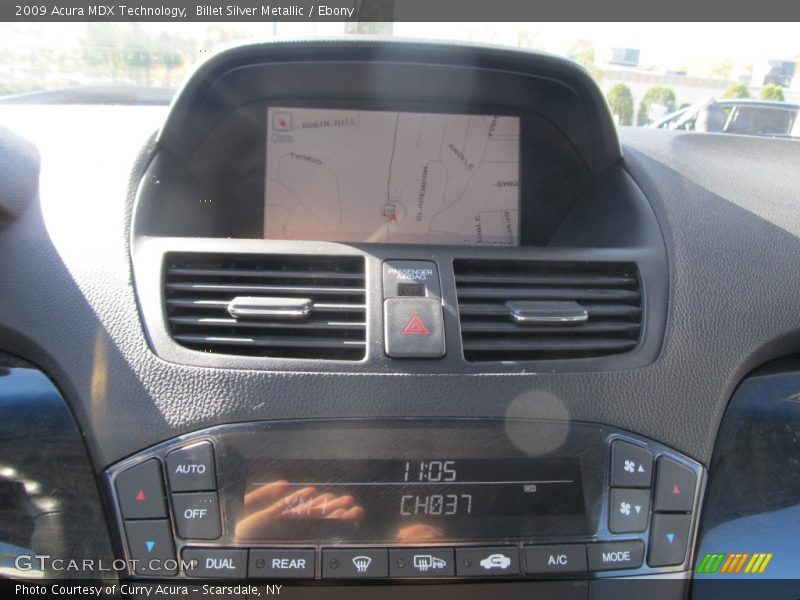 Billet Silver Metallic / Ebony 2009 Acura MDX Technology