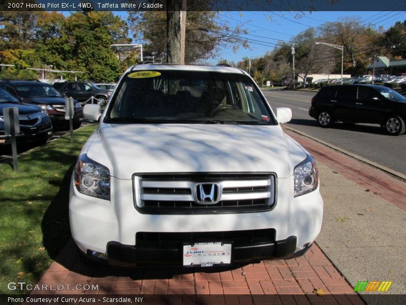 Taffeta White / Saddle 2007 Honda Pilot EX-L 4WD