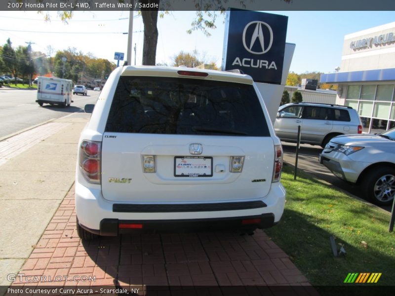 Taffeta White / Saddle 2007 Honda Pilot EX-L 4WD