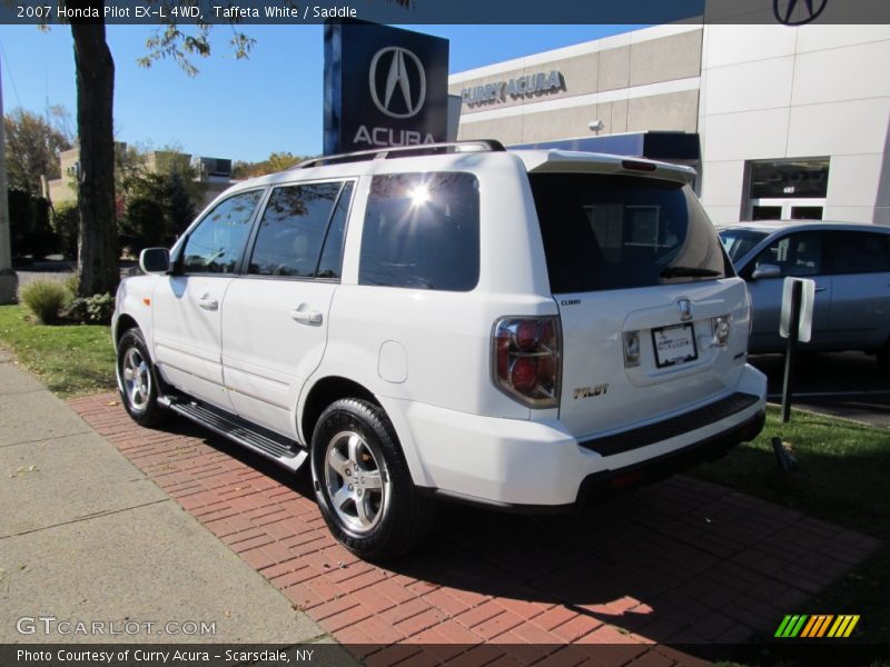 Taffeta White / Saddle 2007 Honda Pilot EX-L 4WD