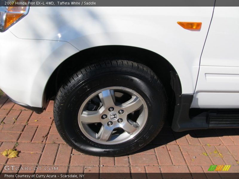Taffeta White / Saddle 2007 Honda Pilot EX-L 4WD