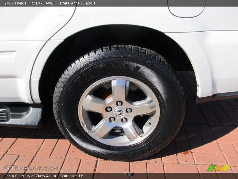 Taffeta White / Saddle 2007 Honda Pilot EX-L 4WD