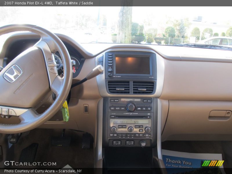 Taffeta White / Saddle 2007 Honda Pilot EX-L 4WD