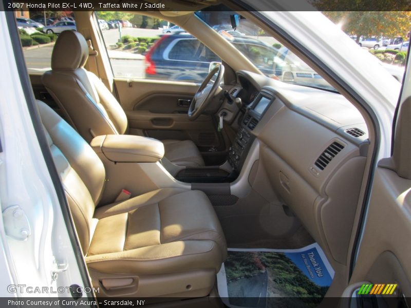 Taffeta White / Saddle 2007 Honda Pilot EX-L 4WD