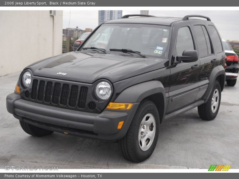 Black / Medium Slate Gray 2006 Jeep Liberty Sport