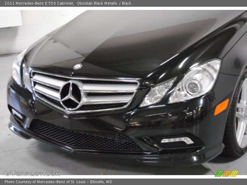 Obsidian Black Metallic / Black 2011 Mercedes-Benz E 550 Cabriolet