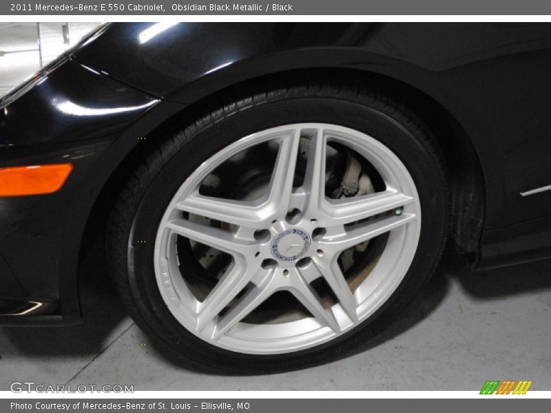 Obsidian Black Metallic / Black 2011 Mercedes-Benz E 550 Cabriolet