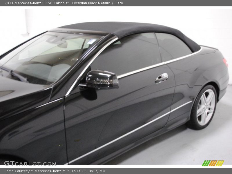 Obsidian Black Metallic / Black 2011 Mercedes-Benz E 550 Cabriolet