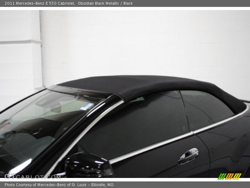 Obsidian Black Metallic / Black 2011 Mercedes-Benz E 550 Cabriolet