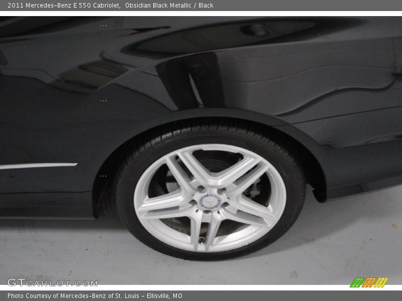 Obsidian Black Metallic / Black 2011 Mercedes-Benz E 550 Cabriolet