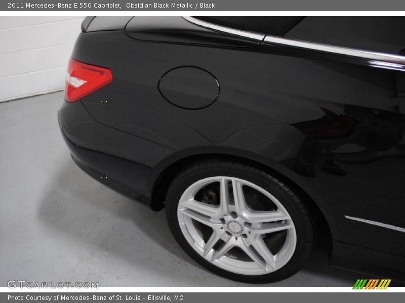 Obsidian Black Metallic / Black 2011 Mercedes-Benz E 550 Cabriolet