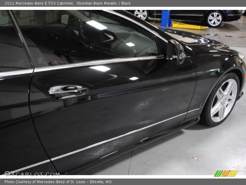 Obsidian Black Metallic / Black 2011 Mercedes-Benz E 550 Cabriolet
