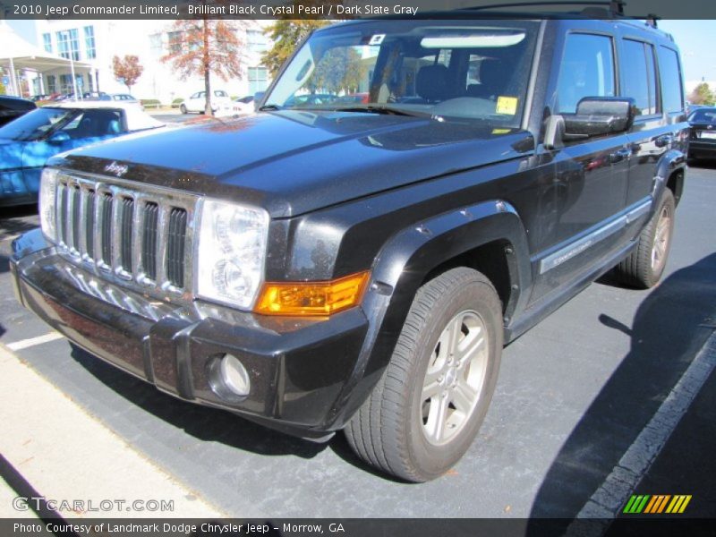 Brilliant Black Crystal Pearl / Dark Slate Gray 2010 Jeep Commander Limited