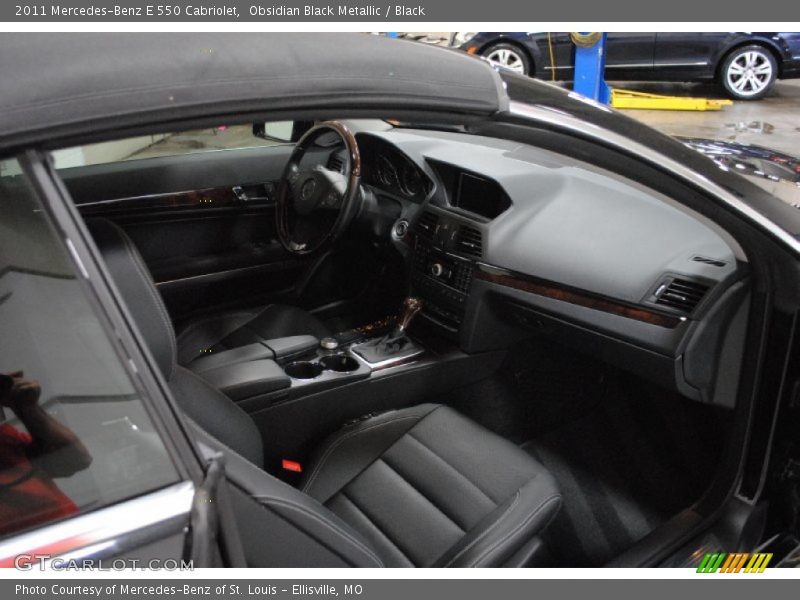 Obsidian Black Metallic / Black 2011 Mercedes-Benz E 550 Cabriolet