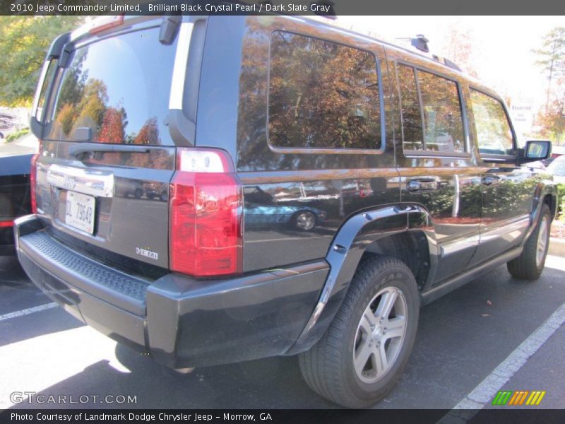 Brilliant Black Crystal Pearl / Dark Slate Gray 2010 Jeep Commander Limited