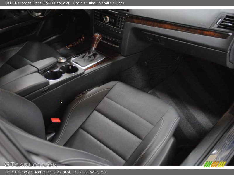 Obsidian Black Metallic / Black 2011 Mercedes-Benz E 550 Cabriolet
