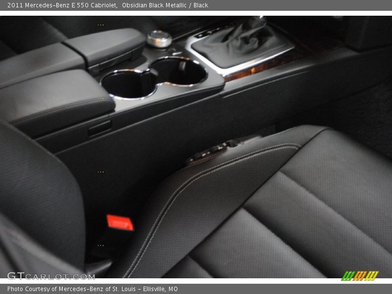 Obsidian Black Metallic / Black 2011 Mercedes-Benz E 550 Cabriolet