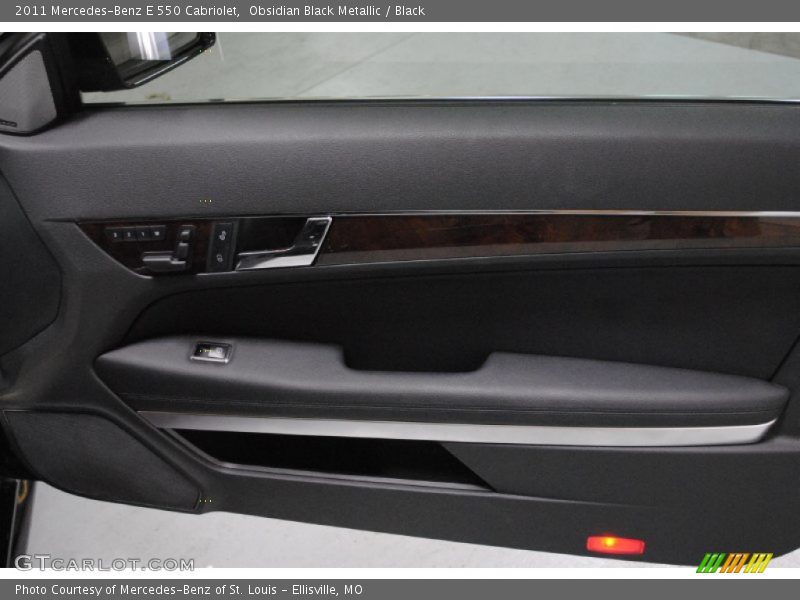 Obsidian Black Metallic / Black 2011 Mercedes-Benz E 550 Cabriolet