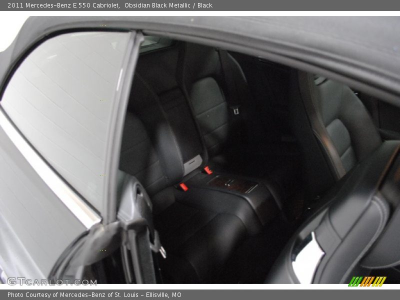 Obsidian Black Metallic / Black 2011 Mercedes-Benz E 550 Cabriolet