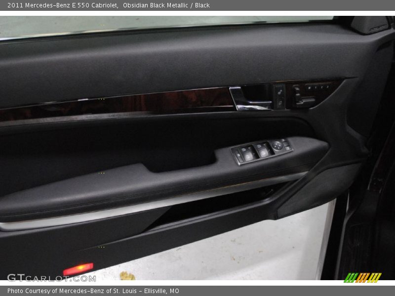 Obsidian Black Metallic / Black 2011 Mercedes-Benz E 550 Cabriolet