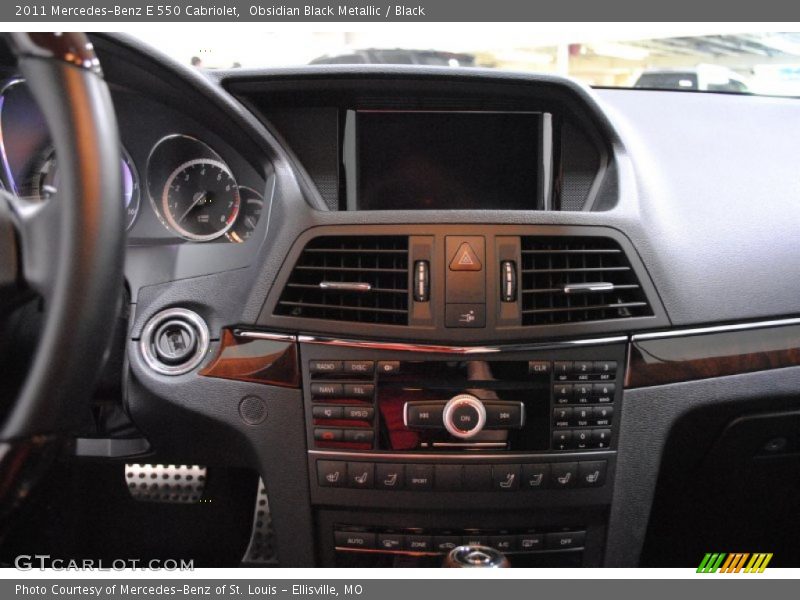 Obsidian Black Metallic / Black 2011 Mercedes-Benz E 550 Cabriolet