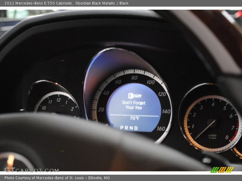 Obsidian Black Metallic / Black 2011 Mercedes-Benz E 550 Cabriolet