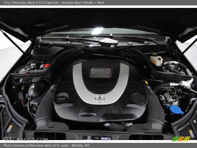 Obsidian Black Metallic / Black 2011 Mercedes-Benz E 550 Cabriolet