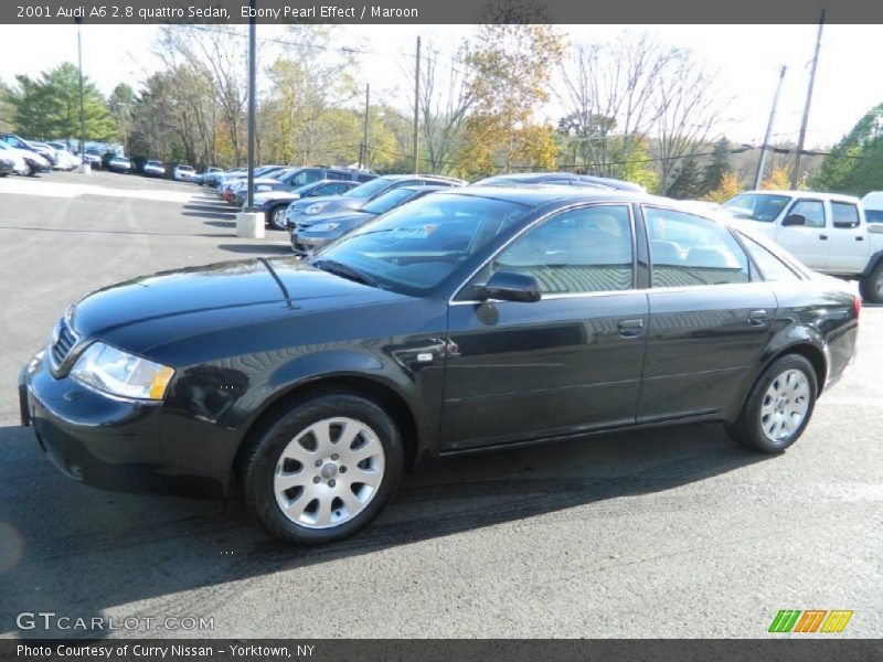 Ebony Pearl Effect / Maroon 2001 Audi A6 2.8 quattro Sedan