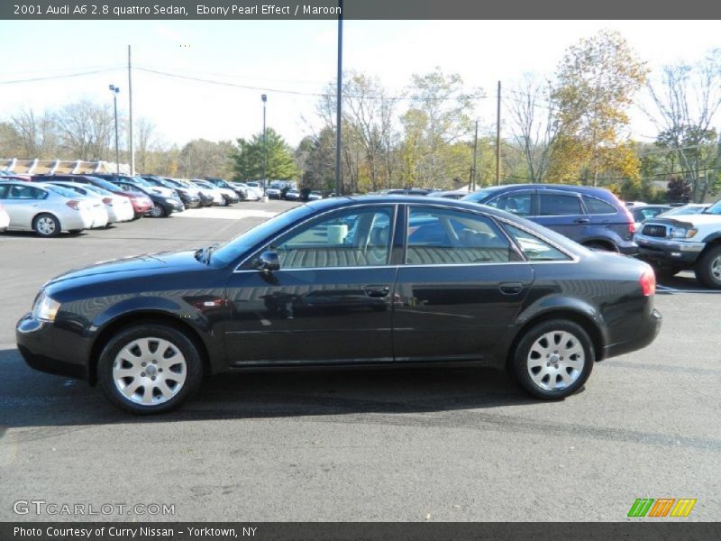 Ebony Pearl Effect / Maroon 2001 Audi A6 2.8 quattro Sedan