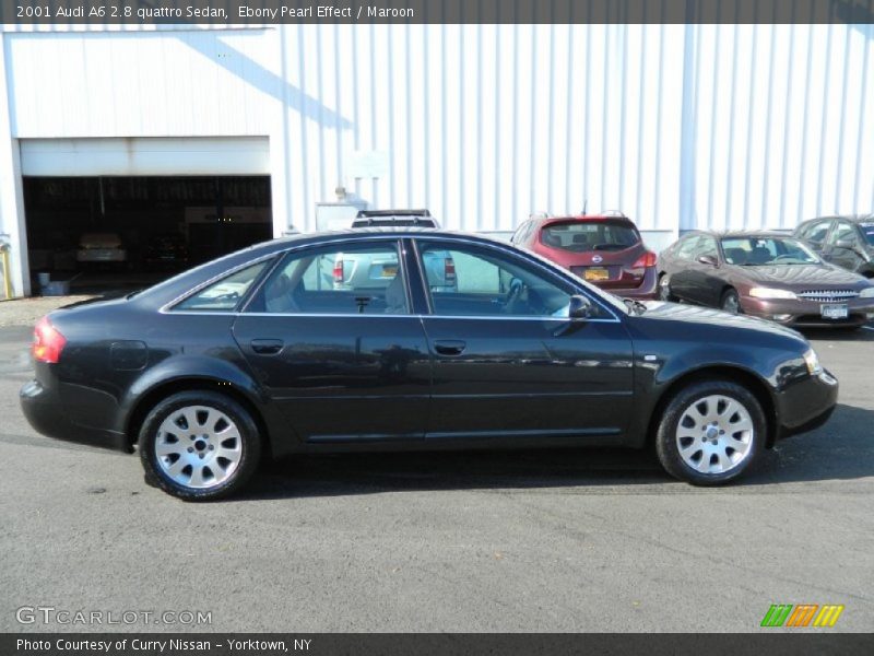 Ebony Pearl Effect / Maroon 2001 Audi A6 2.8 quattro Sedan