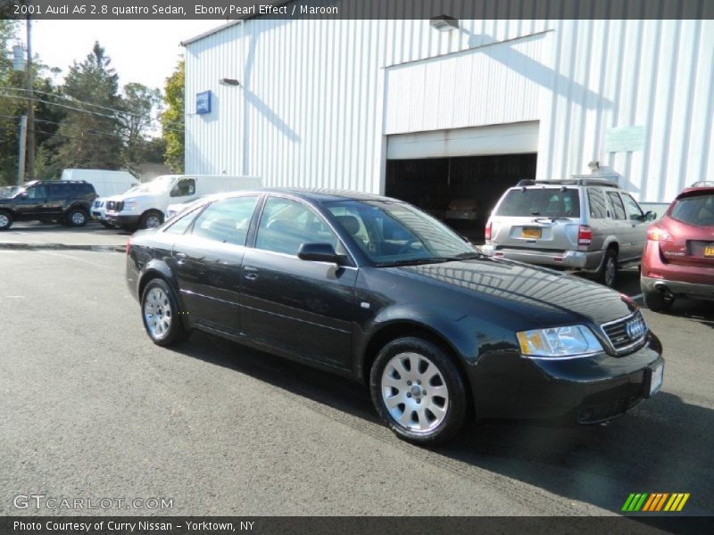 Ebony Pearl Effect / Maroon 2001 Audi A6 2.8 quattro Sedan