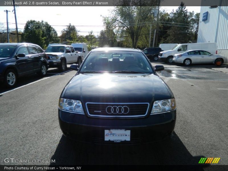 Ebony Pearl Effect / Maroon 2001 Audi A6 2.8 quattro Sedan