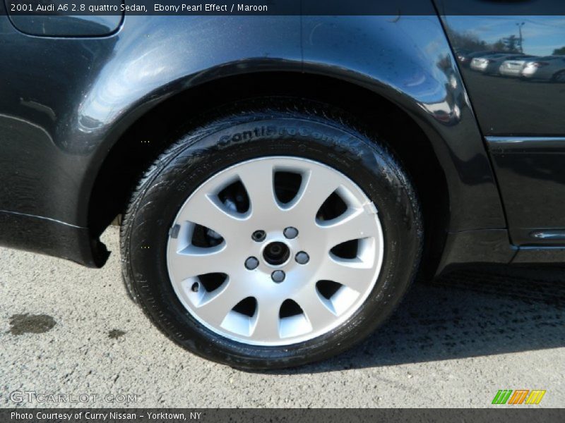 Ebony Pearl Effect / Maroon 2001 Audi A6 2.8 quattro Sedan