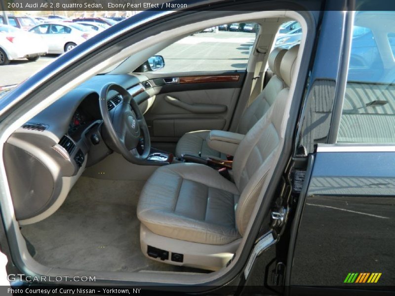 Ebony Pearl Effect / Maroon 2001 Audi A6 2.8 quattro Sedan