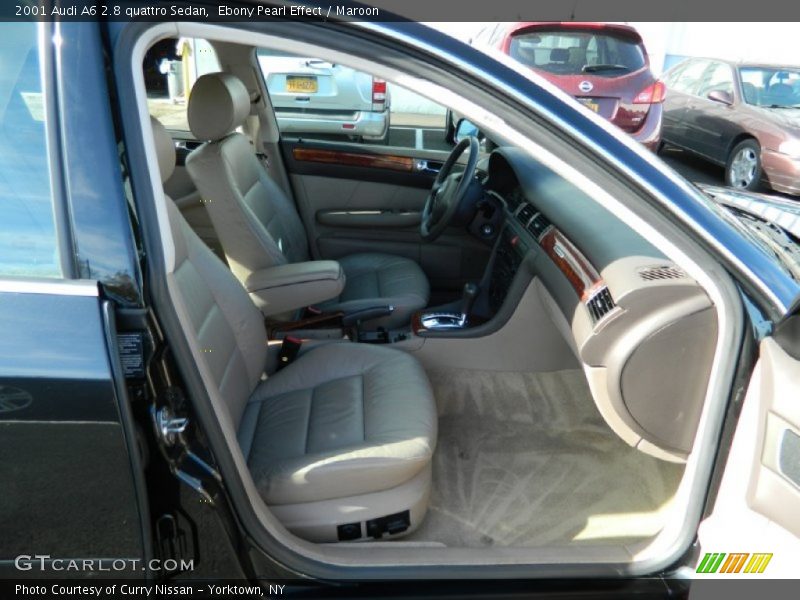 Ebony Pearl Effect / Maroon 2001 Audi A6 2.8 quattro Sedan