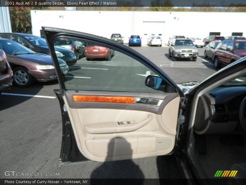 Ebony Pearl Effect / Maroon 2001 Audi A6 2.8 quattro Sedan