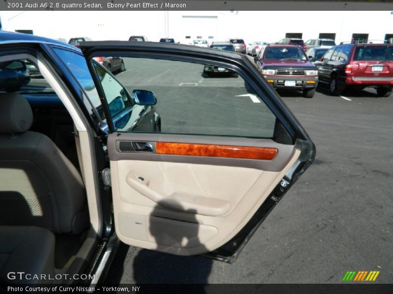 Ebony Pearl Effect / Maroon 2001 Audi A6 2.8 quattro Sedan