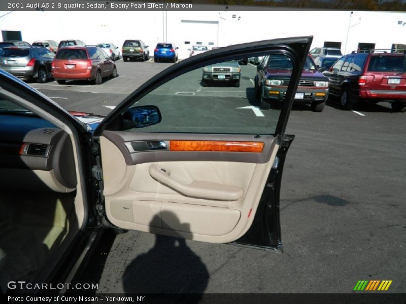 Ebony Pearl Effect / Maroon 2001 Audi A6 2.8 quattro Sedan