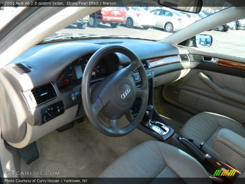 Ebony Pearl Effect / Maroon 2001 Audi A6 2.8 quattro Sedan